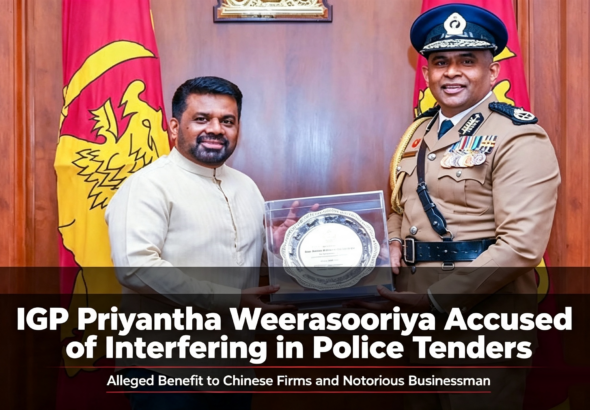 IGP-Priyantha-Weerasooriya-Accused-of-Interfering-in-Police-Tenders-to-Benefit-Chinese-Firms-and-Notorious-Businessman
