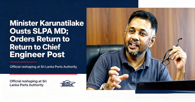 Minister-Karunatilake-Ousts-SLPA-MD;-Orders-Return-to-Chief-Engineer-Post