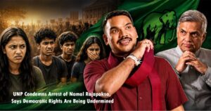 UNP-Condemns-Arrest-of-Namal-Rajapaksa,-Says-Democratic-Rights-Are-Being-Undermined