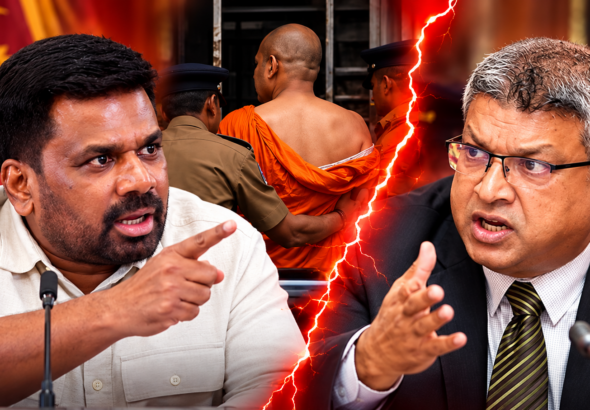 Political Showdown and Monk Escort